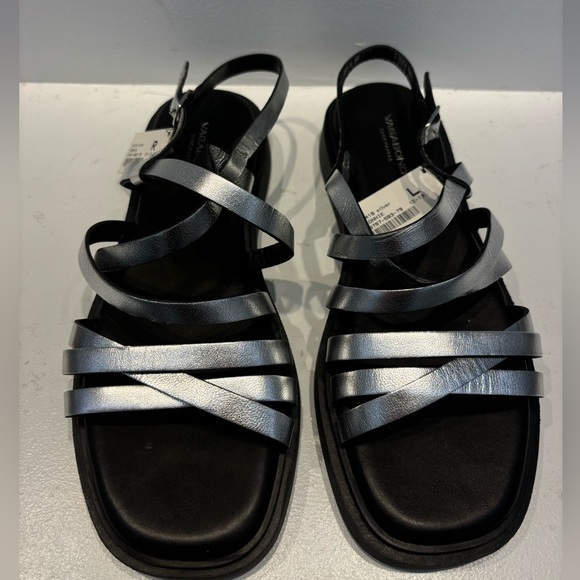 Vagabond Shoemakers Connie Strappy Sandal Silver  37 - Picture 3 of 7